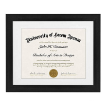 11x14inch High Quality Custom MDF  Wood A4 Certificate Frames Standard Paper Picture Frame Document Photo Frame